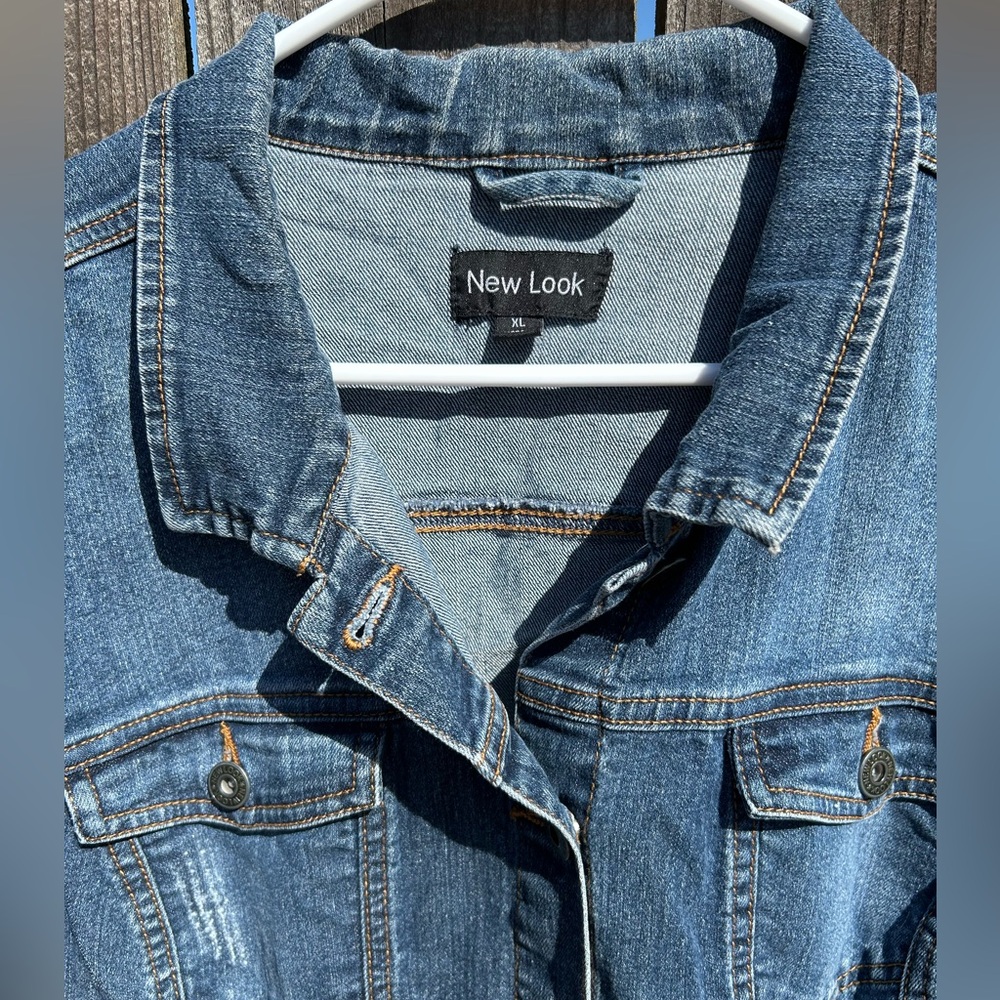 New Look Dark Blue Denim Jacket - Picture 2 of 3